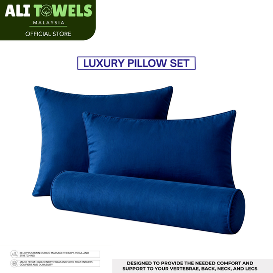 Luxury Pillow Set (2 Sleeping Pillows + 1 Bolster)
